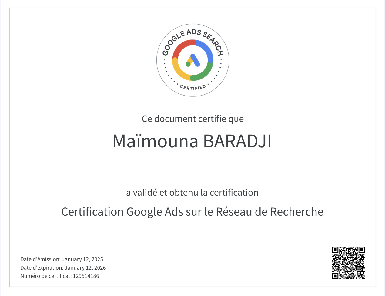 Google Ads sur le Réseau de Recherche